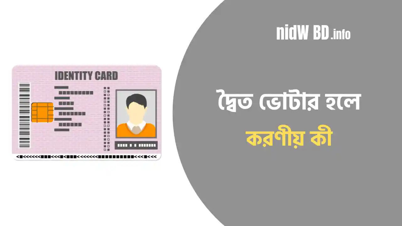 দ্বৈত ভোটার হলে করণীয় কী