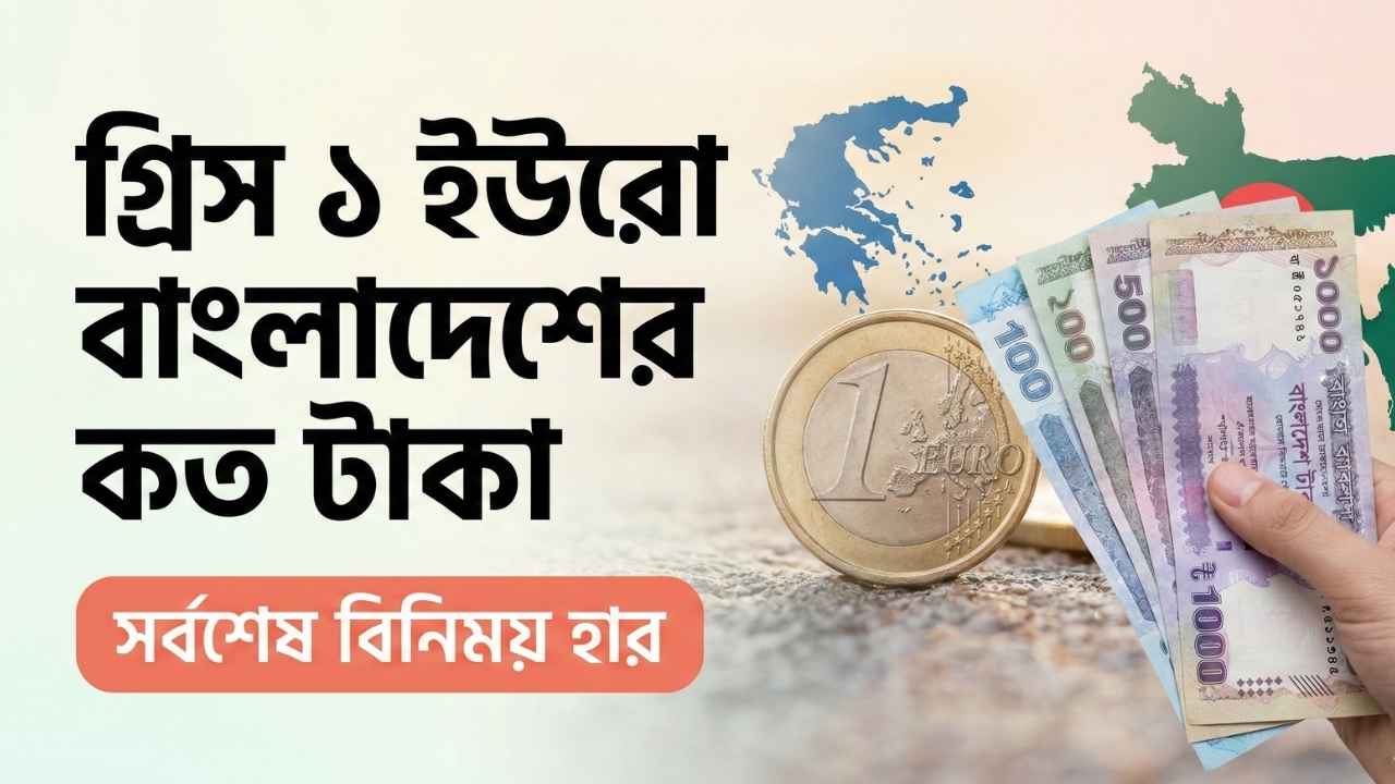 গ্রিস ১ ইউরো বাংলাদেশের কত টাকা