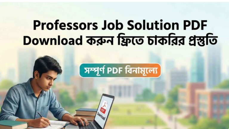 Professors Job Solution PDF Download করুন ফ্রিতে চাকরির প্রস্তুতি