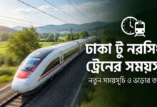 ঢাকা টু নরসিংদী ট্রেনের সময়সূচি