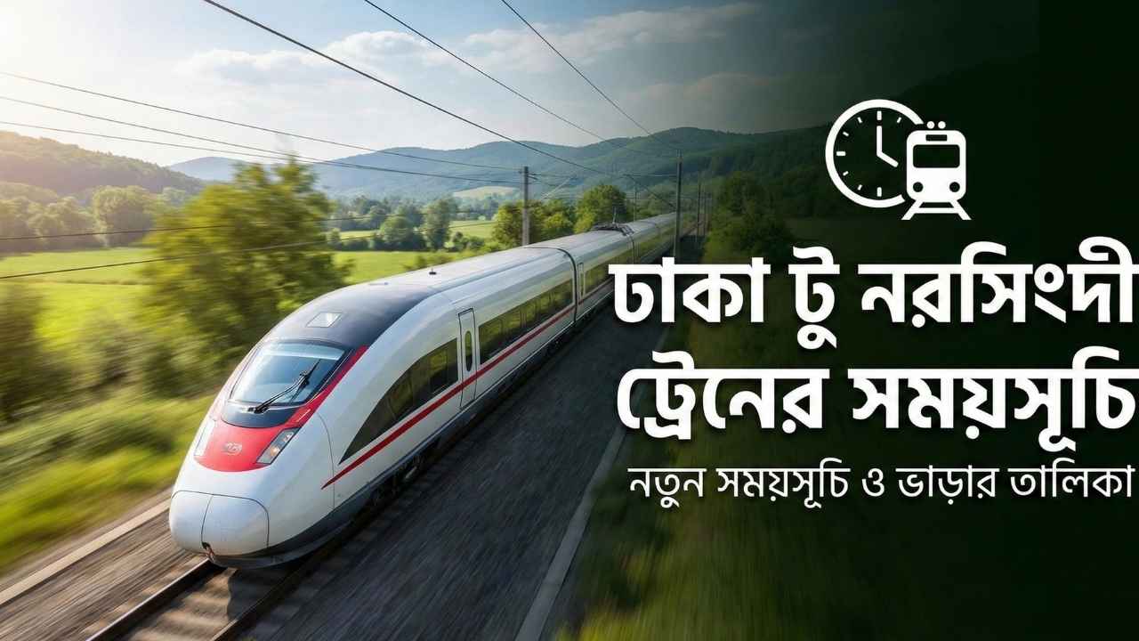 ঢাকা টু নরসিংদী ট্রেনের সময়সূচি
