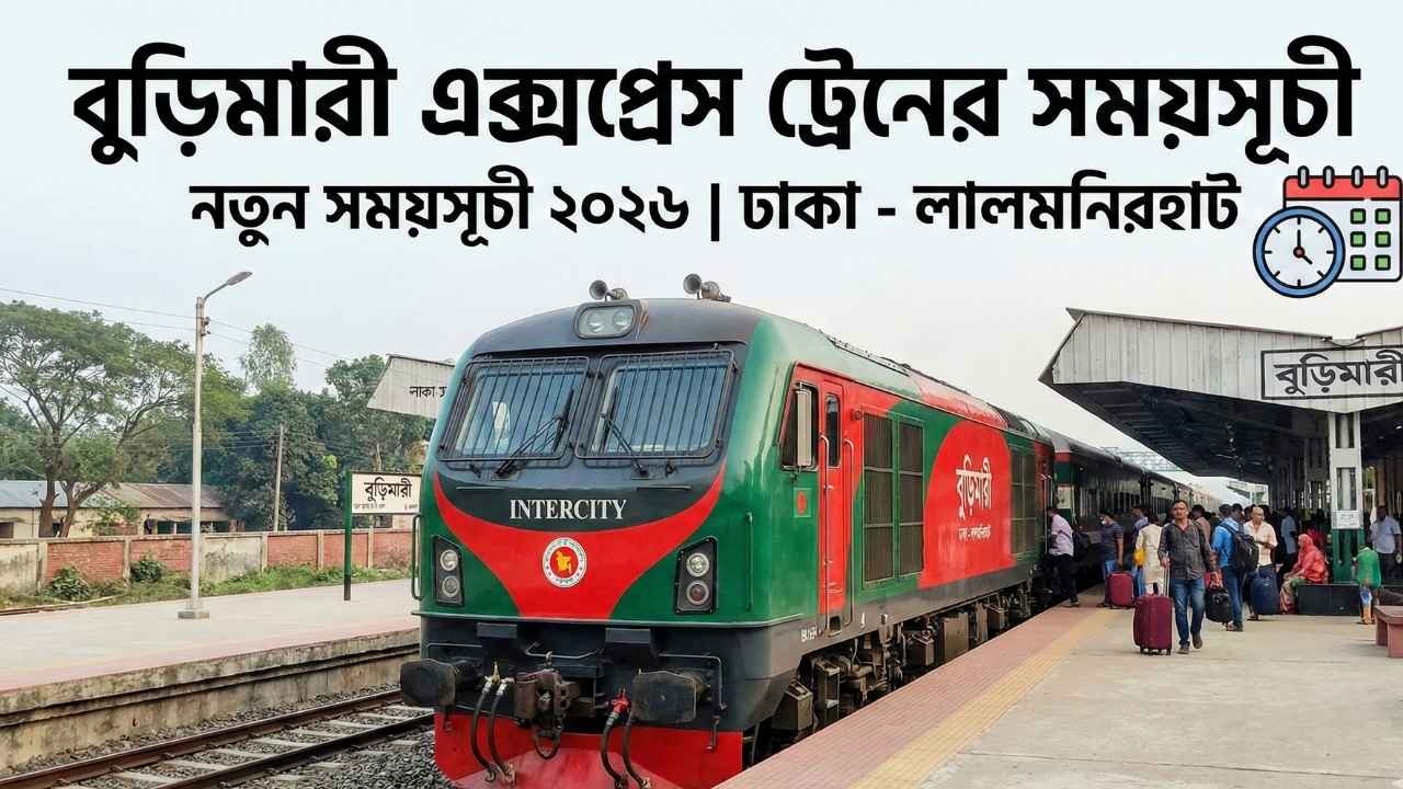 বুড়িমারী এক্সপ্রেস ট্রেনের সময়সূচী