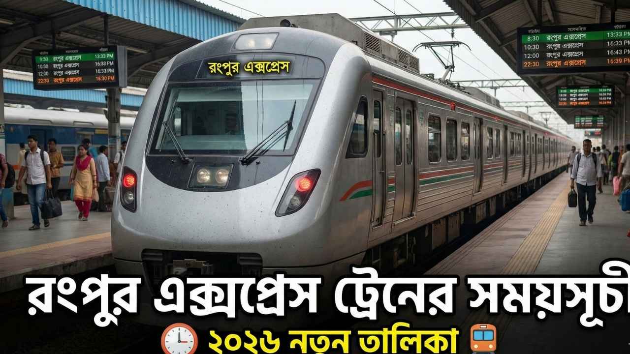রংপুর এক্সপ্রেস ট্রেনের সময়সূচী
