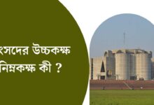 সংসদের উচ্চকক্ষ নিম্নকক্ষ কী