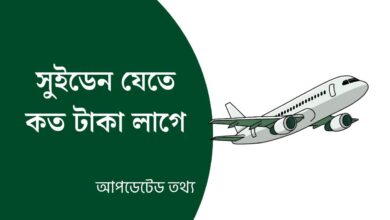 সুইডেন যেতে কত টাকা লাগে