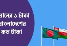 ওমানের ১ টাকা বাংলাদেশের কত টাকা
