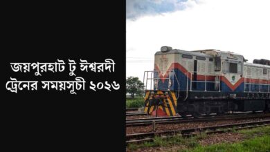 জয়পুরহাট টু ঈশ্বরদী ট্রেনের সময়সূচী