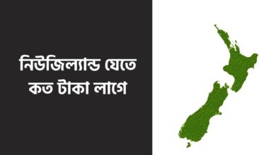 নিউজিল্যান্ড যেতে কত টাকা লাগে