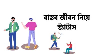 বাস্তব জীবন নিয়ে স্ট্যাটাস