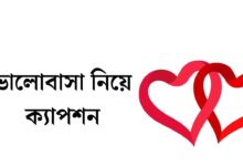 ভালোবাসা নিয়ে ক্যাপশন