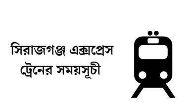সিরাজগঞ্জ এক্সপ্রেস ট্রেনের সময়সূচী